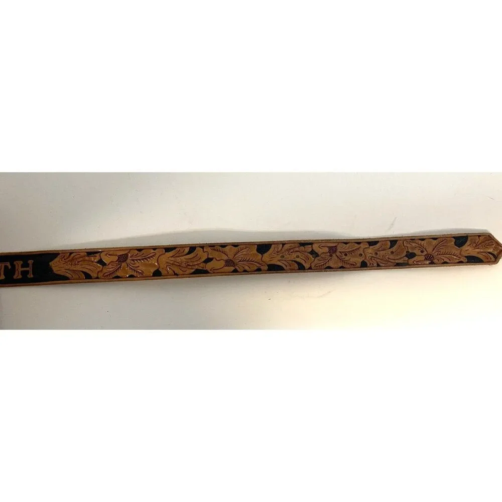 Women's Handmade Hand-Tooled leather belt NAME‎ Belt western style